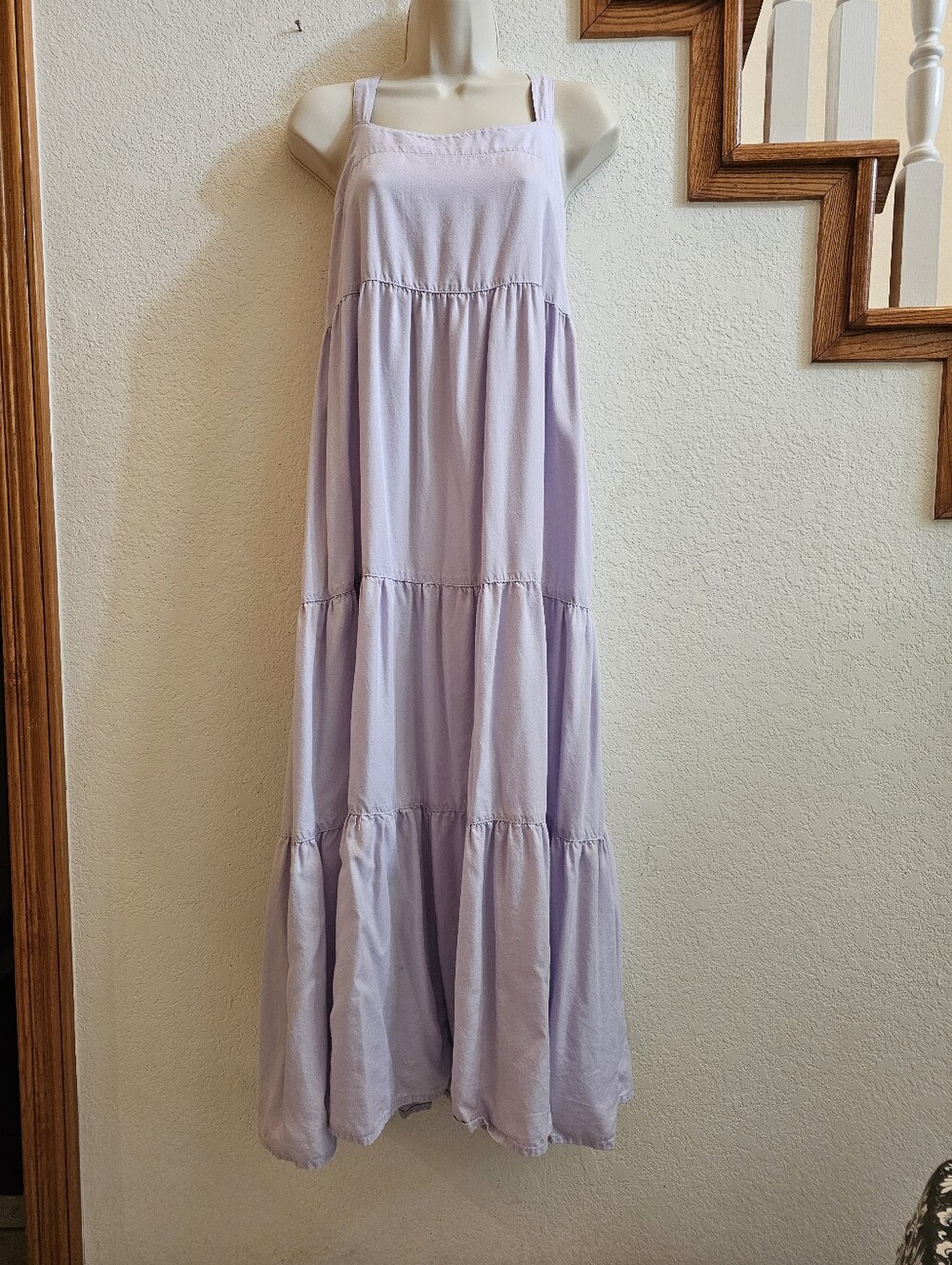 The Drop Lavender Tiered Maxi Dress Size S
